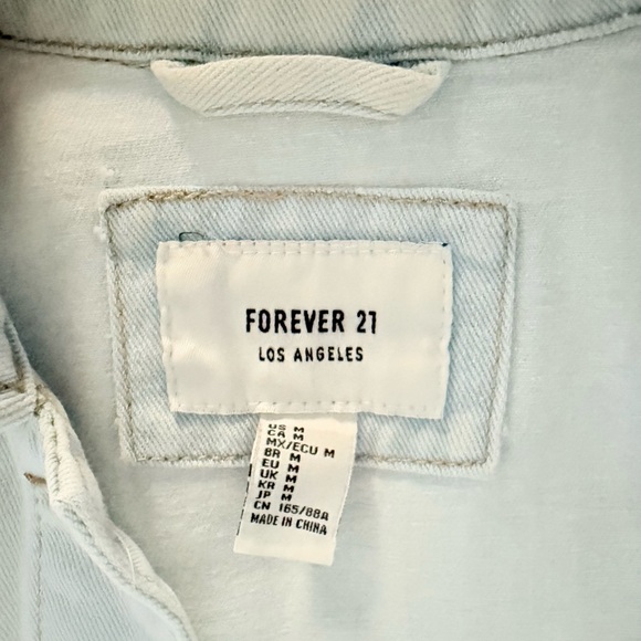 Forever 21 Light Wash Denim Jacket - Picture 3 of 6